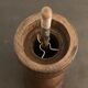 Pepper or pepper mill in wood Peugeot Frères Lion, height 26 cm