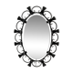 Hillebrand illuminated wall mirror wrought iron 1980s