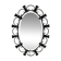 Hillebrand illuminated wall mirror wrought iron 1980s
