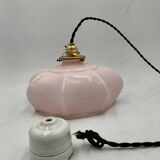 Pink opaline pendant light