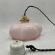 Pink opaline pendant light