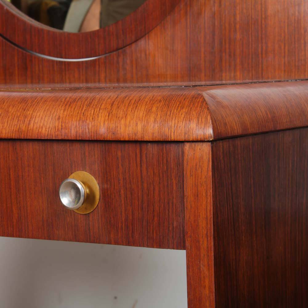 Art Deco mahogany dressing table from the 1930s.