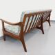 Scandinavian 3-seater sofa bench by Arne Wahl Iversen for Komfort in teak