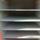 double curtain filing cabinet, vintage