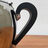 Postmodern Italian Bomb Teapot in Stainless Steel and Bakelite by Carlo Alessi for Alessi