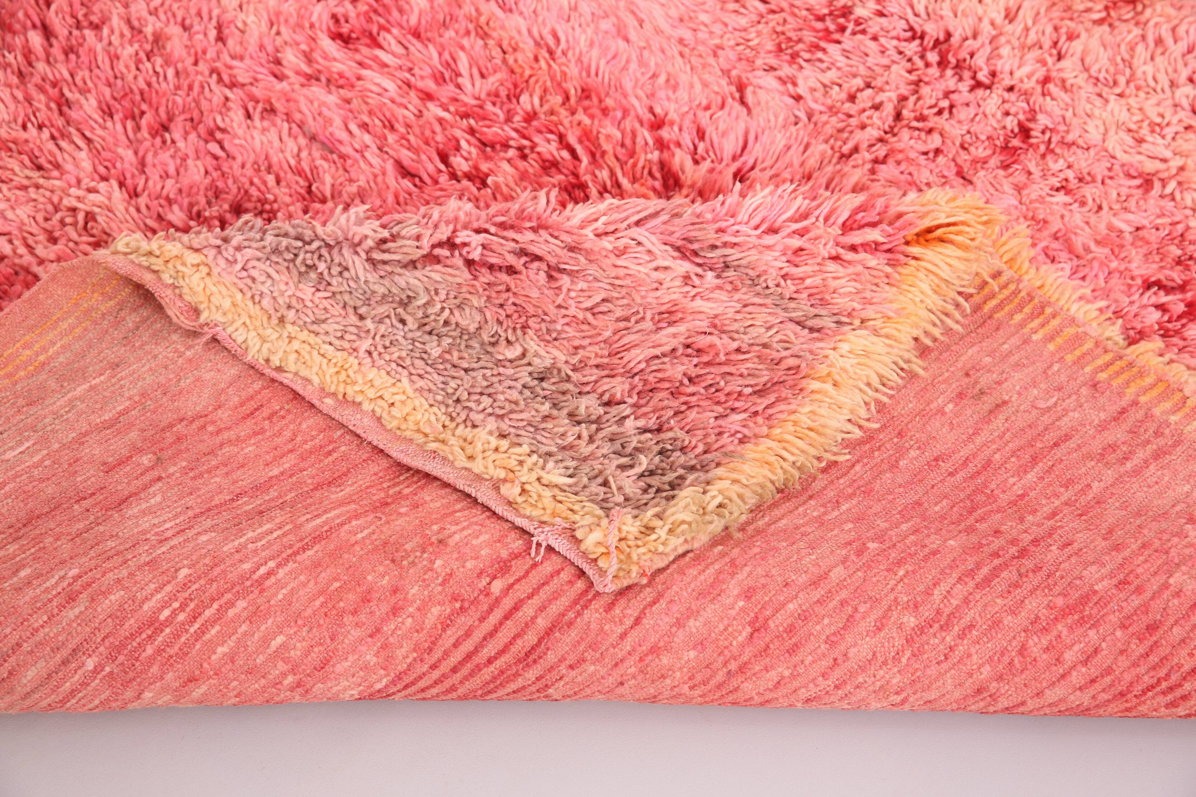 Vintage Moroccan Shag Rug 150 x 268 cm - Handmade Berber Rug - Wool Rug