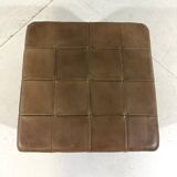 Pouf patchwork en cuir De Sede