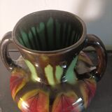 Art Deco ceramic vase signed Henri Delcourt France