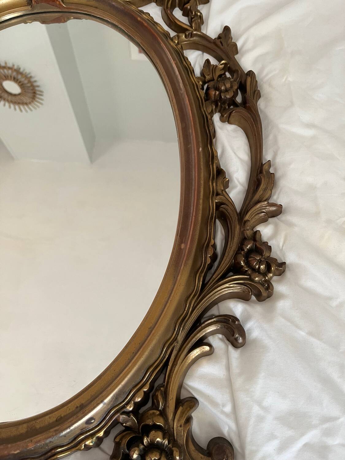 Baroque mirror signed roberta wood