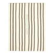 1970s Vintage Turkish Oushak Handmade Wool Cotton Beige Area Rug 150x194