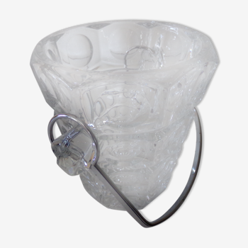 vintage glass ice bucket