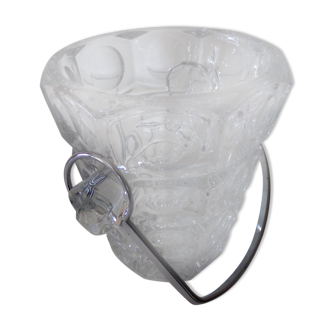 vintage glass ice bucket