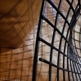 Deux sièges et un repose pied Bertoia Diamond