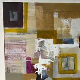Abstract acrylic painting canvas
