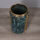 Large 1950s vintage decorated ceramic vase, Italian design
