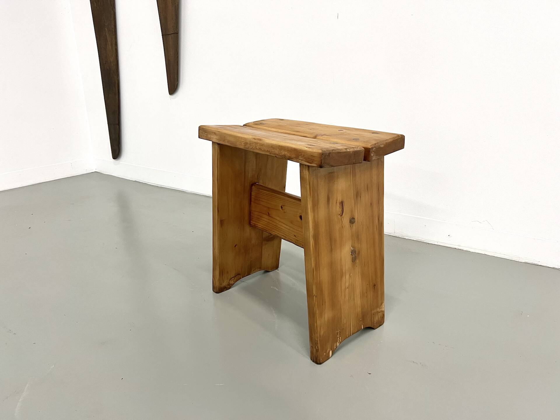 Solid pine stool