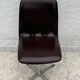 Space Age Swivel Chair Chocolate Brown Skai