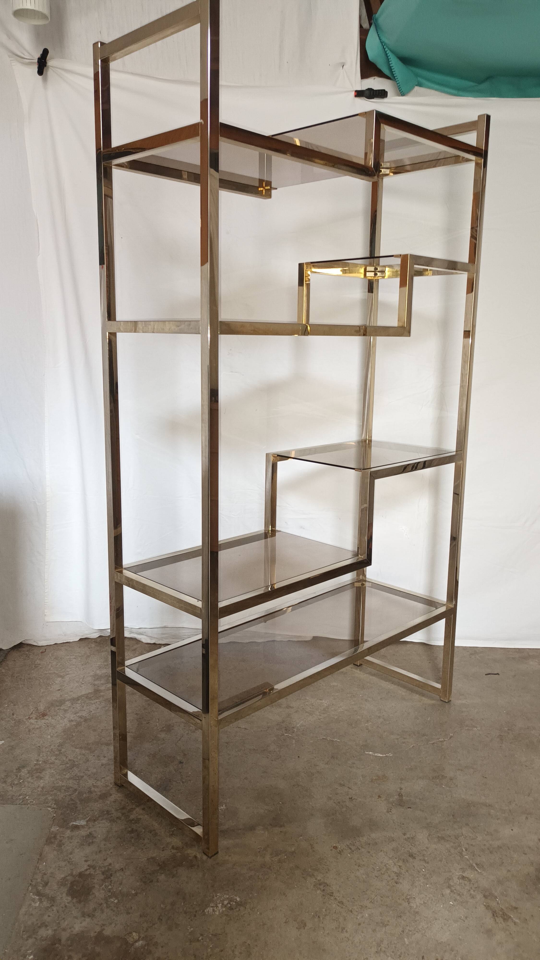 1970s shelf attributed to Willy Rizzo.