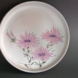 Ceramic plate with thistles by Marie-Madeleine Jolly 1950