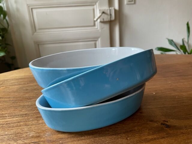 Set of 3 ceramic oven dishes
