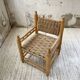 Fauteuil bois et corde Maroc