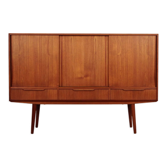 Teak highboard, Danish design, 1960s, designer: E.W. Bach