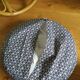 Pouf tabouret rotin osier housse