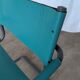 Vintage Mart Stam Style Armchair: Turquoise Leather, Black Chrome Cantileve