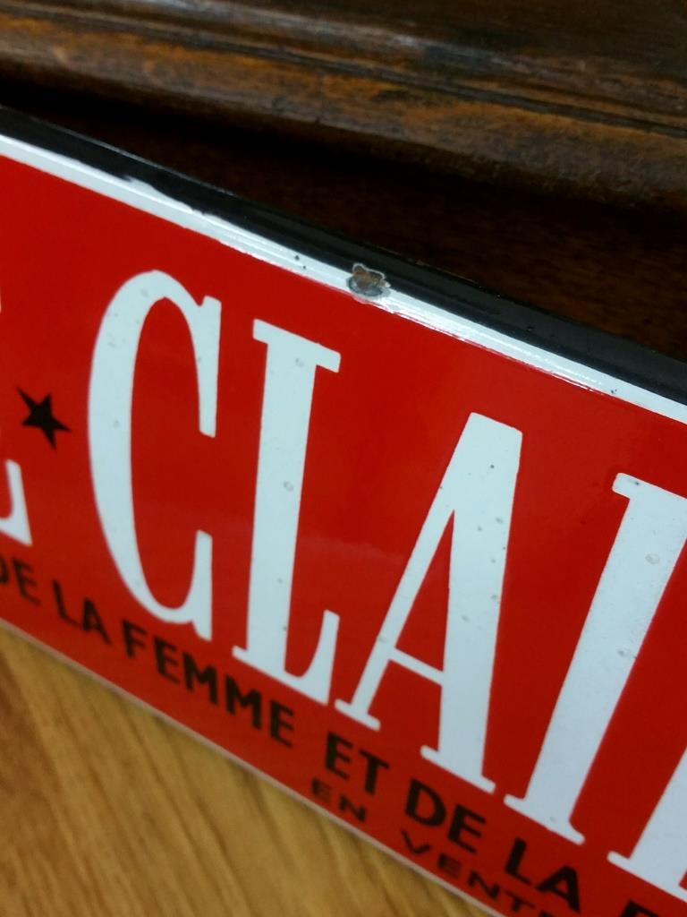 Enamelled plate "Marie-Claire"