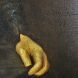 Portrait Adolphe Demange élègante aux gants 1899