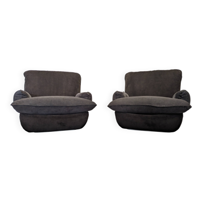 Paire de fauteuils lounge de M. Cadestin pour Airborne, France vers 1970