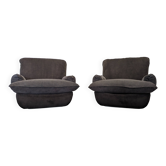 Paire de fauteuils lounge de M. Cadestin pour Airborne, France vers 1970