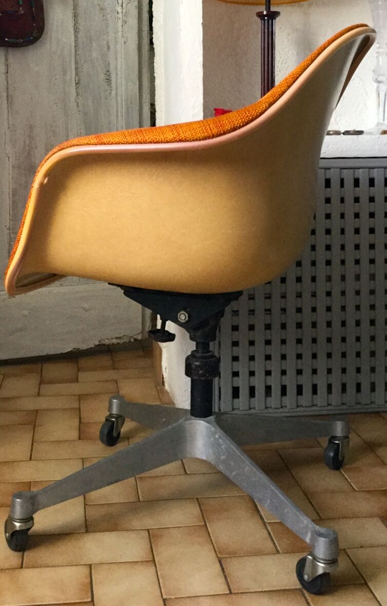 Herman Miller orange office armchair