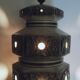 Double lighting ceramic lamp stand
