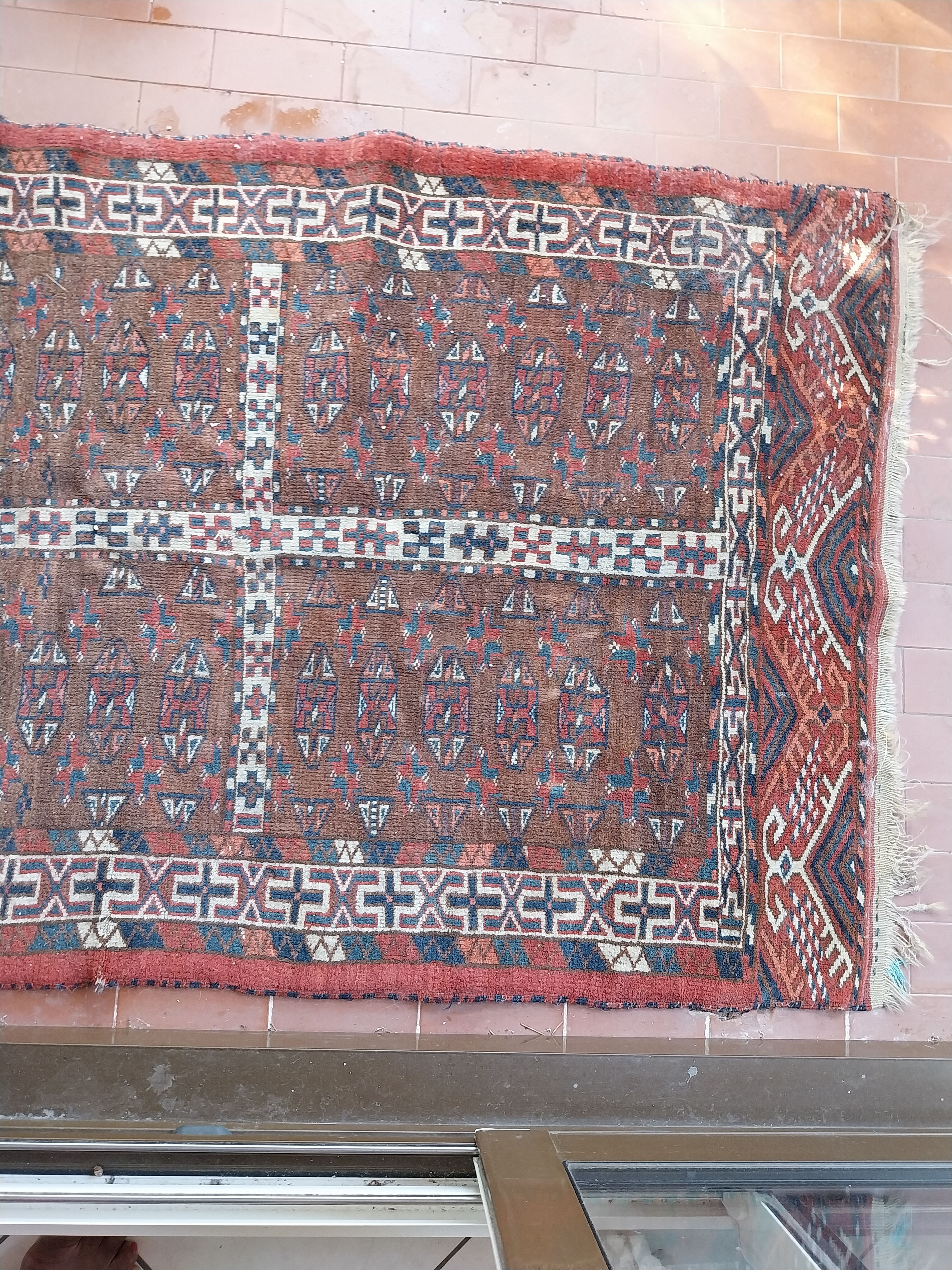 Hand woven bouchara rug