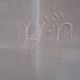 Antique damask tablecloth, monogrammed 140x160cm