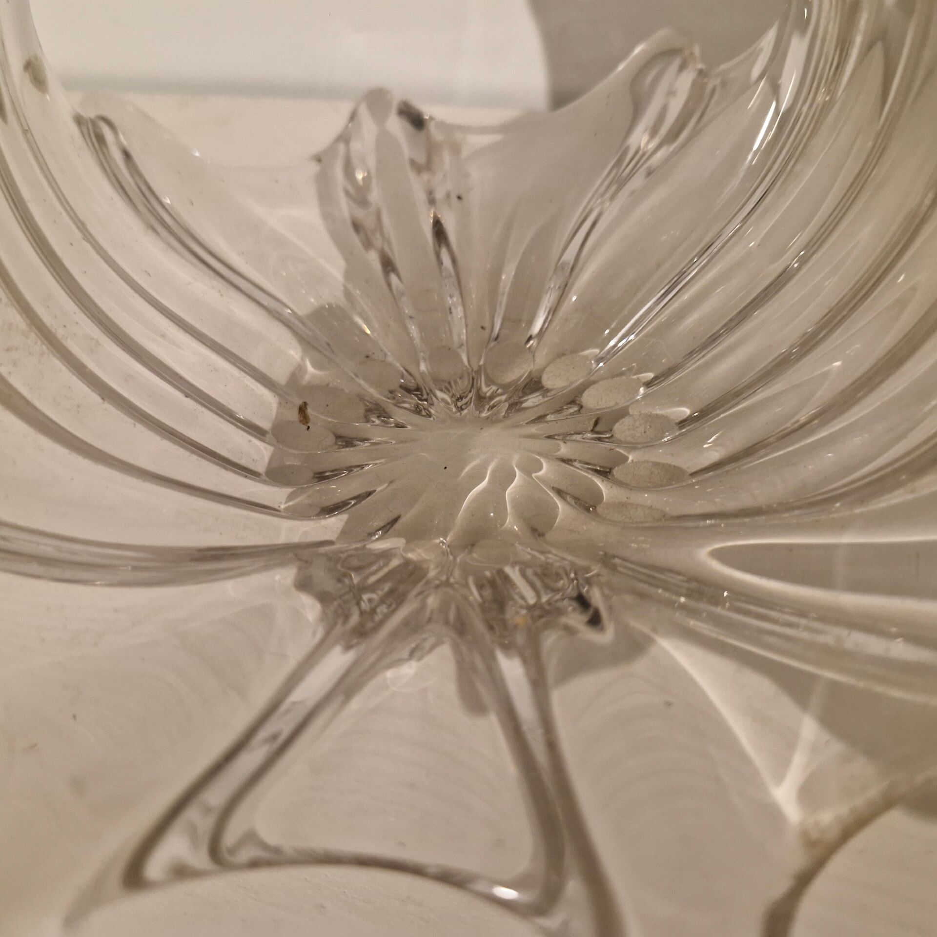 Coupe vintage  en verre epais et cristal