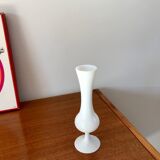 White opaline vase from the 50s and 60s