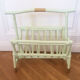 Magazine rack Wicker 'Mint & Gold'