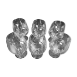 Set of 6 XXL crystal tasting wine glasses