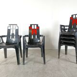 Boston Chairs by Pierre Paulin for Henry Massonnet, 1988, Set of 6