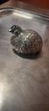 Silver metal sugar bowl