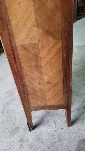 Small antique rosewood secretary with marble top ref je