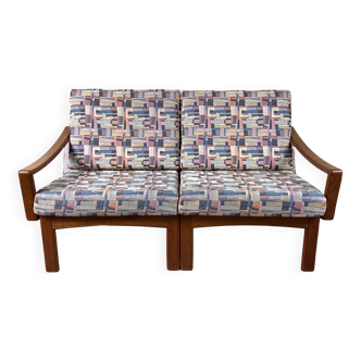 1960s/70s Teak 2-seater sofa by Glostrup Møbelfabrik Denmark Design
