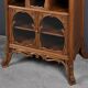 Rare Art Nouveau Light Walnut Display Cabinet – D