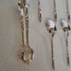 Box of 12 mocha spoons and 1 sugar tongs Ercuis silver metal