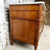 Louis XVI style chest of drawers in cherry wood, 20th century period