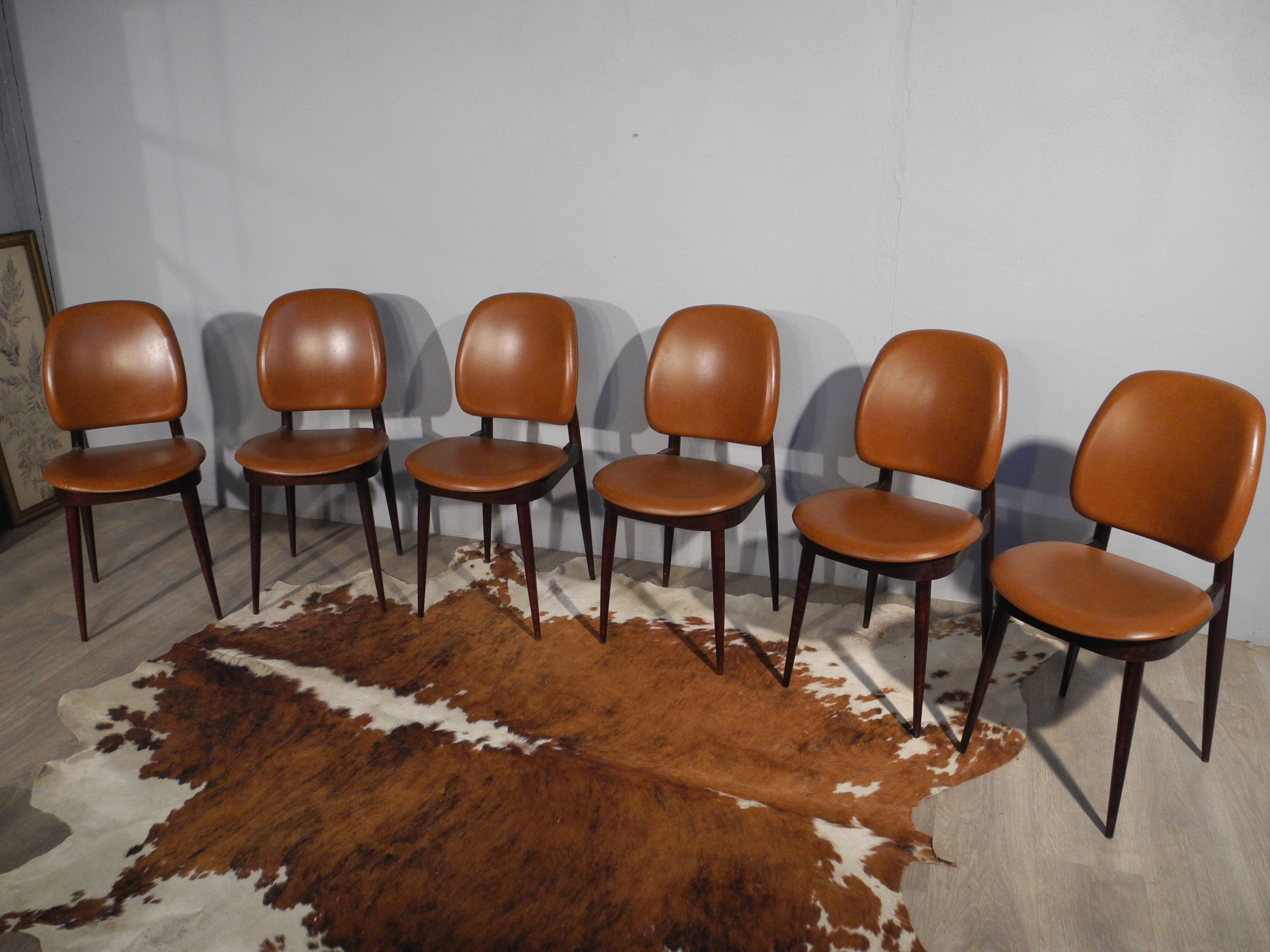 6 "pegase" chairs from Baumann