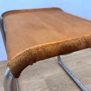 Very rare Chrome tubular steel Bauhaus Stool - 1930 / original eisengarn
