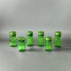 Lot de 6 pots d'apothicaire en verre